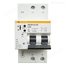 ASCB1LE-63-C32-4P工厂智能微型断路器  带漏电保护 4P